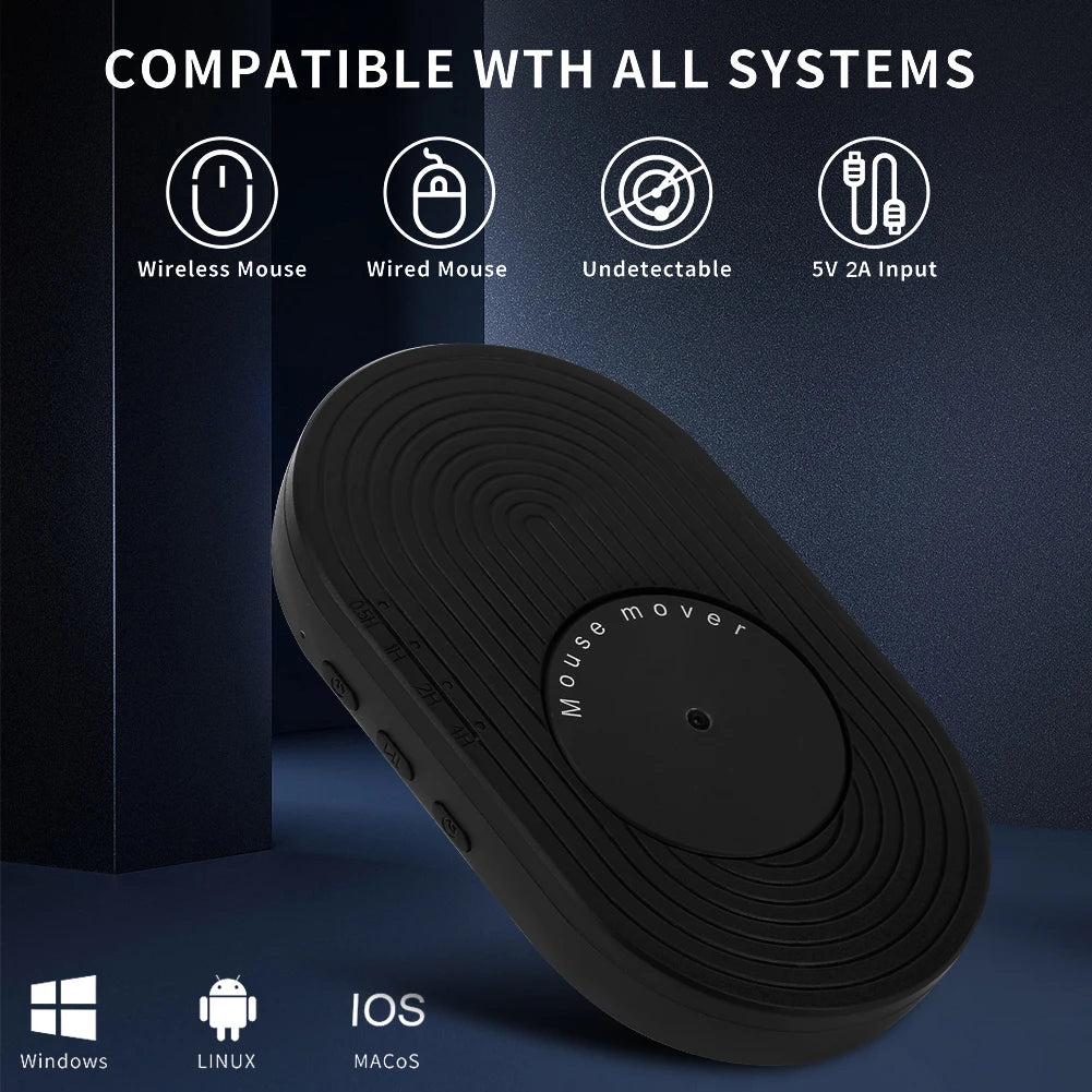 Mouse Jiggler Undetectable Mouse Mover Virtual Automatic Move Wiggle Shaker Simulator with ON/OFF Switch for Computer Awakening