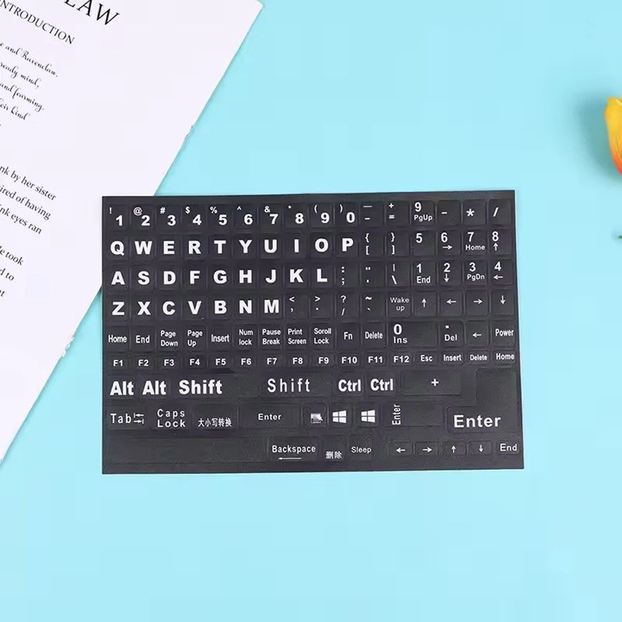 English Full Keyboard Frosted Stickers For Notebook Laptop Computer PC