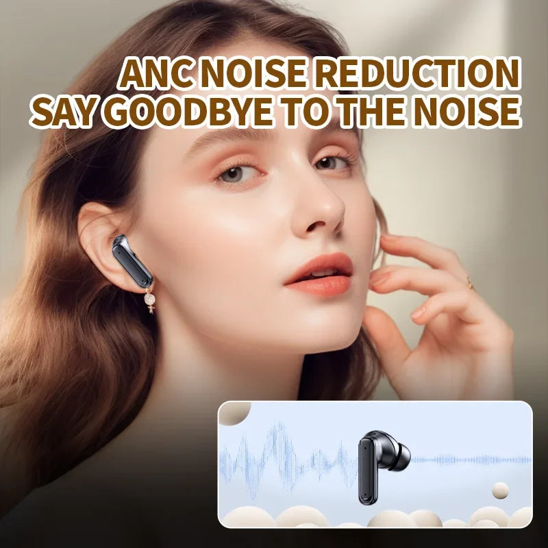 Wireless earbuds E18pro Bluetooth 5.4 Headphones ANC In Ear Gaming Headset Noise Reduction TWS Earphones Touch Control Wit Mic
