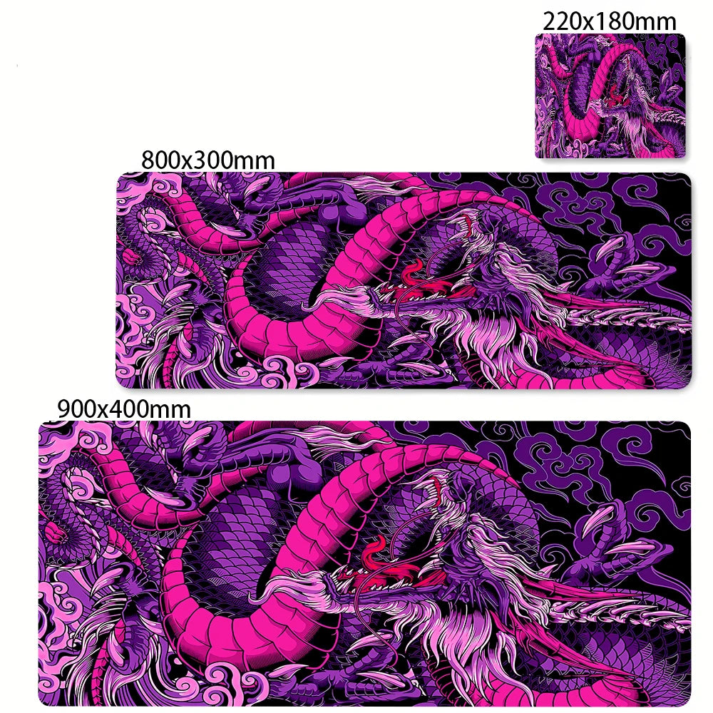 Large Gaming Mousepads Black and White Dragon Mouse Pad Computer Mousepad 90x40cm Desk Mouse Mat For PC Keyboard Mats Table Rug