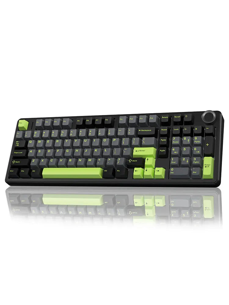 AULA F99pro Wireless Gaming Keyboard Gasket Structure Compatible with 3/5 Pins Hot-swap Mechanical Keyboard with Media Knob