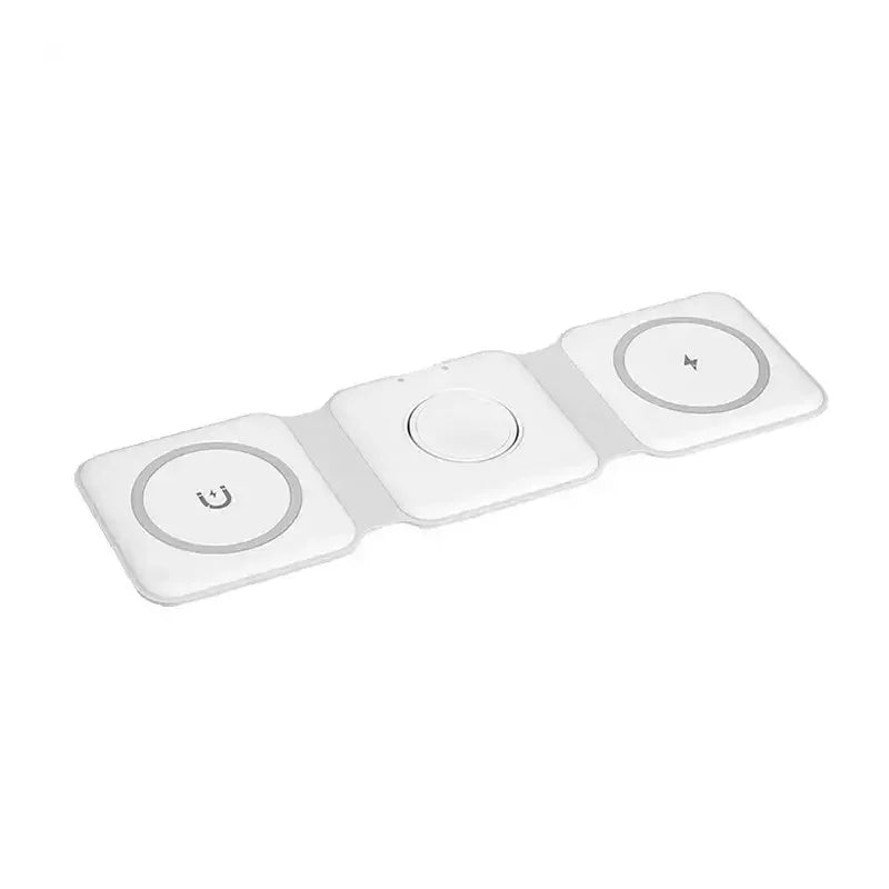 3 in 1 Magnetic Wireless Charger Pad for iPhone 16 15 14 13 Pro Max Apple Watch 9 8 AirPods Chargers Fast Charging Dock Station