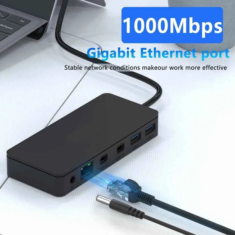 12 in 1 Surface Multi-function docking station Type-c converter usb hub computer expansion dock card reading Splitter Extender