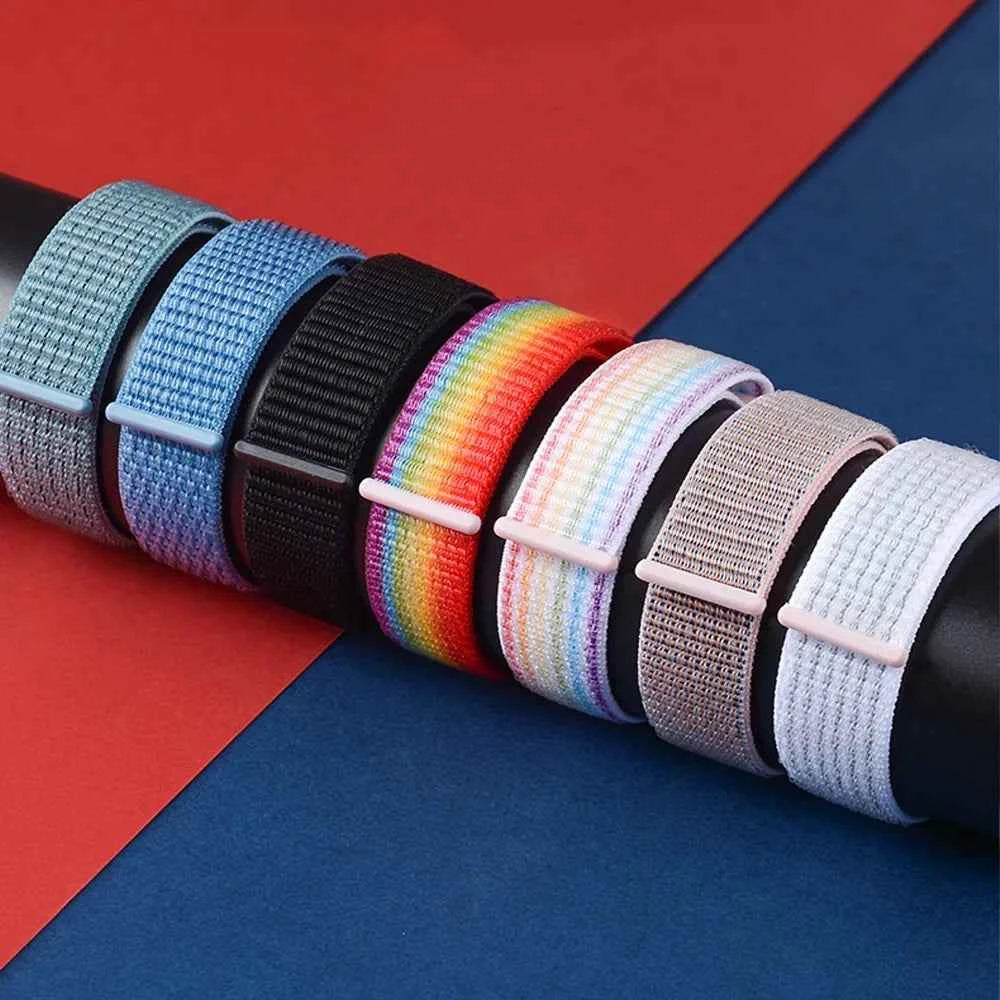 Nylon Loop Band For Amazfit GTS 4/3/3pro/2e/GTS 2 Mini/GTR 4 47mm/GTR 2/Stratos 2 3 Strap For Amazfit Bip 3 Pro Correa