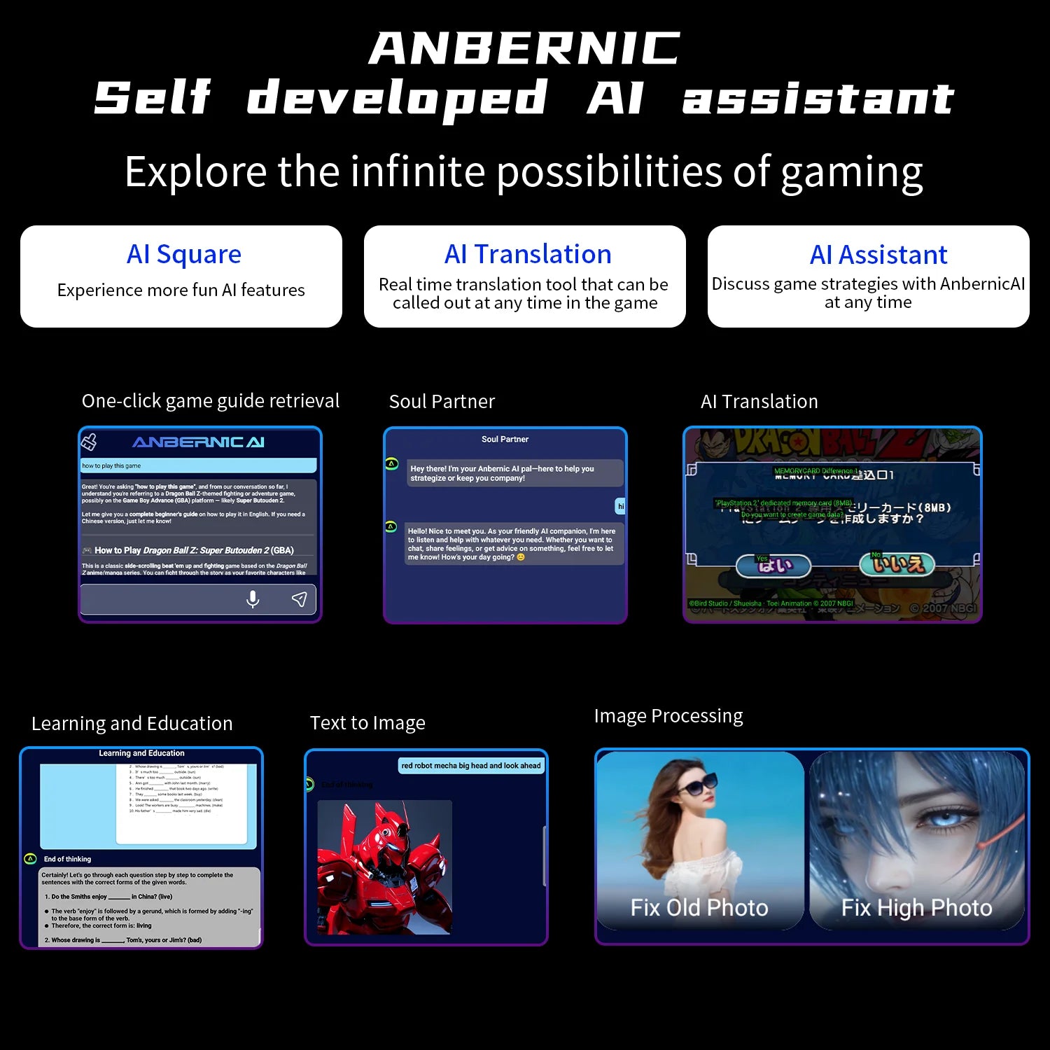 Anbernic RG Slide Retro Handheld Game Console 4.7