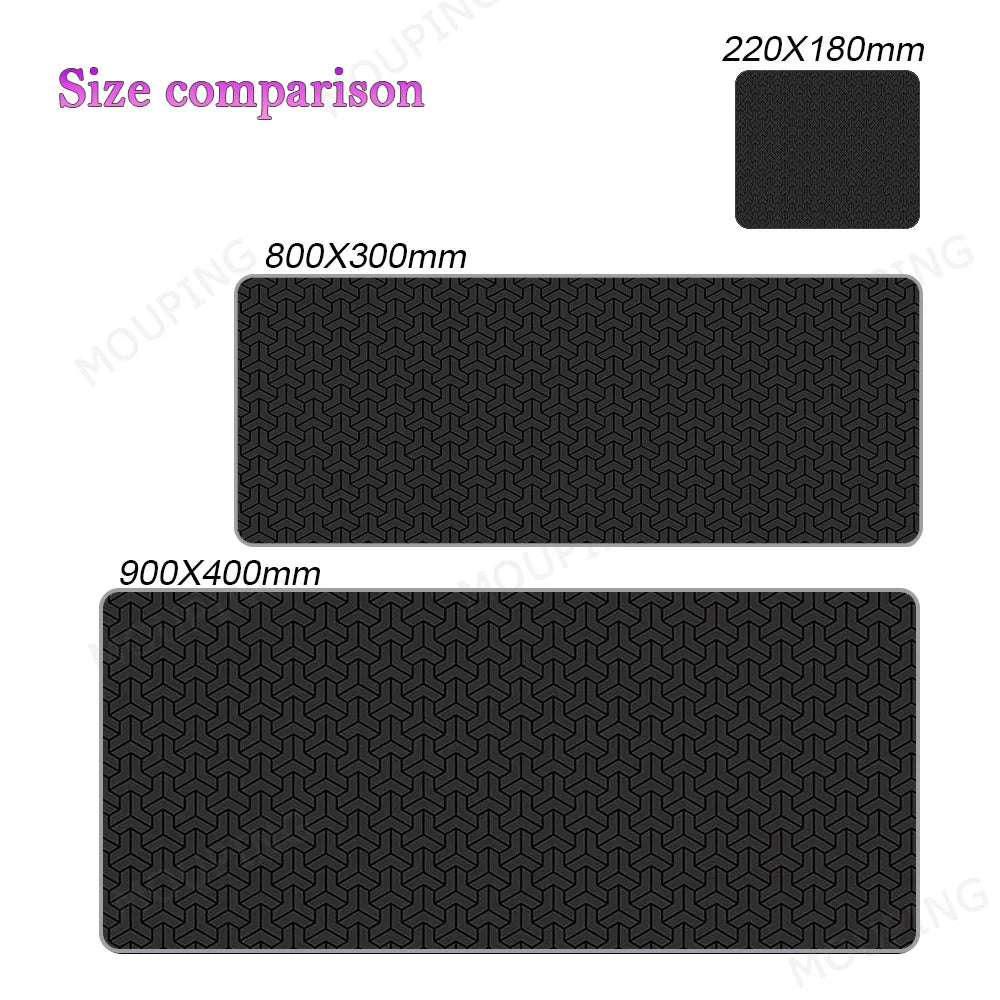 Black Deskmat Carpet Desk Accessories Laptop Gamer Mause Pad White Mouse Pad Large Mousepad 900x400 Office Tables mouse mats