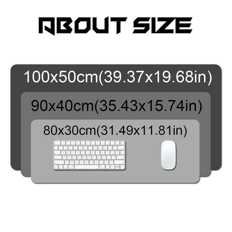 Arcane Jinx Anime Mouse Pad Large Computer Office Game Table Mats XXL Rubber Anti-slip Gaming Keyboard Mousepads Long Desk Pads