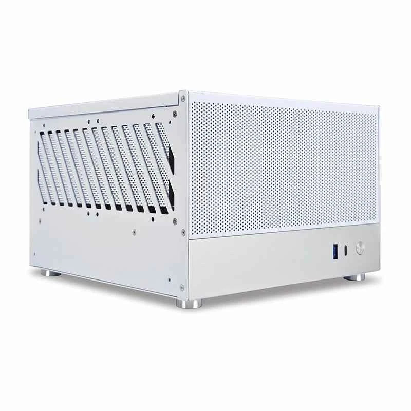 METALFISH T20 Mini ITX White Case 9L Compact PC Chassis Support Flex PSU/240mm GPU/100mm Cooler/180 Liquid Cooler