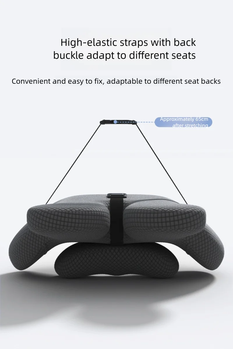 Office Cushion Chair Sitting Waist Support Cushion Seat Backrest Ergonomic Memory Cotton Hemorrhoid Artifact Student Ass Cushion