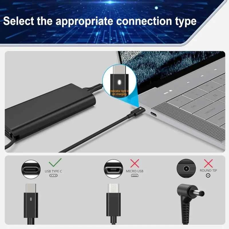 90W USB C Type C Laptop Charger For Dell XPS 15 13 Precision 3540 Latitude 3400 3500 7300 7400 7420 5420 5530 5289 Power Adapter