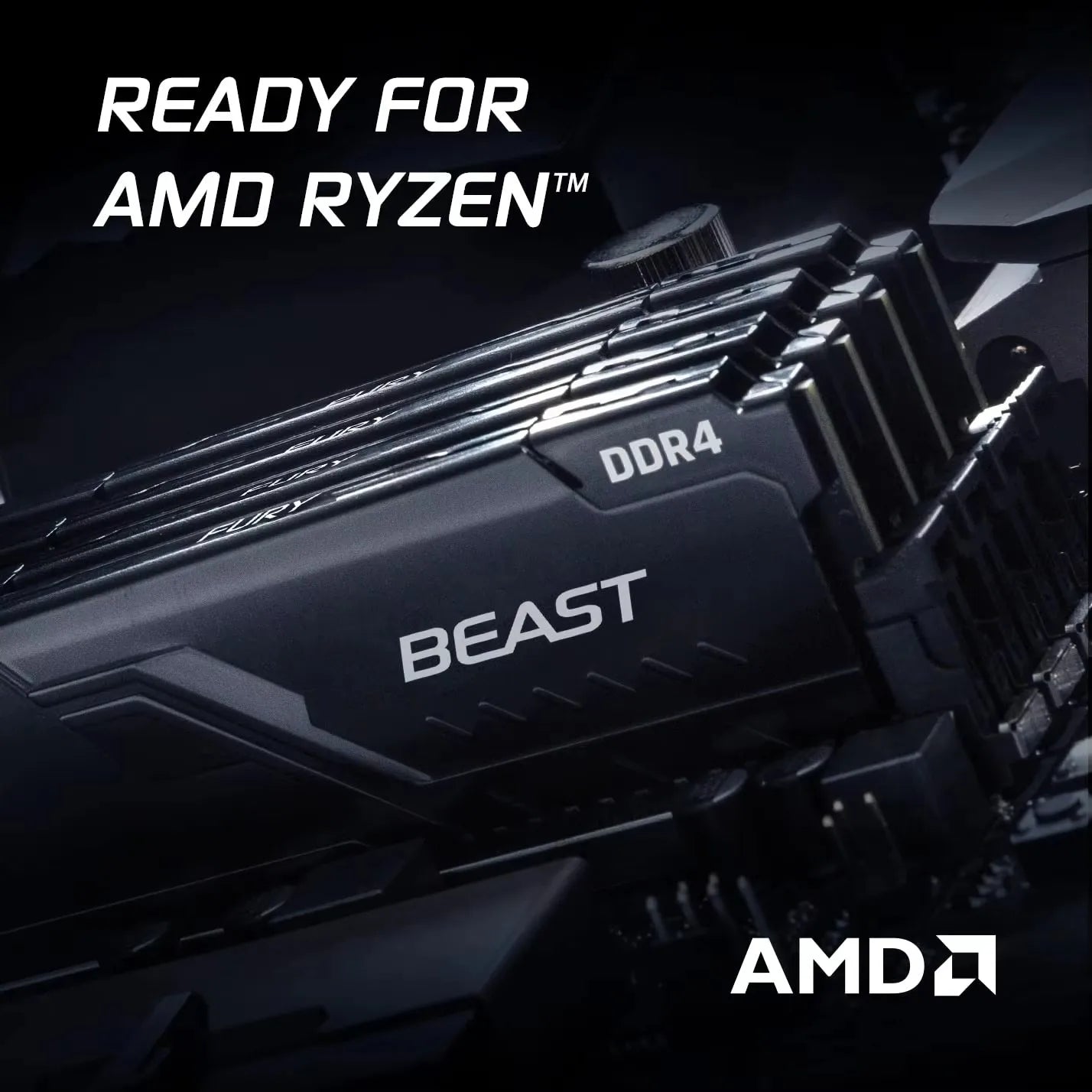 Kingston Fury Beast DDR4 8G 16G 32GB 3600 3200Mhz RAM PC Memory 288Pin XMP2.0 Heatsink For Desktop AMD or INTEL Motherboard - WinSupport Tech