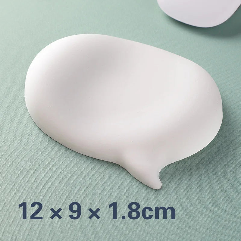 Chat Bubble Silicone Wrist Mouse Pad Keyboard Hand Rest Wrist Rest Palm Rest Wrist Pad Ergonomics White High Value Solid Color