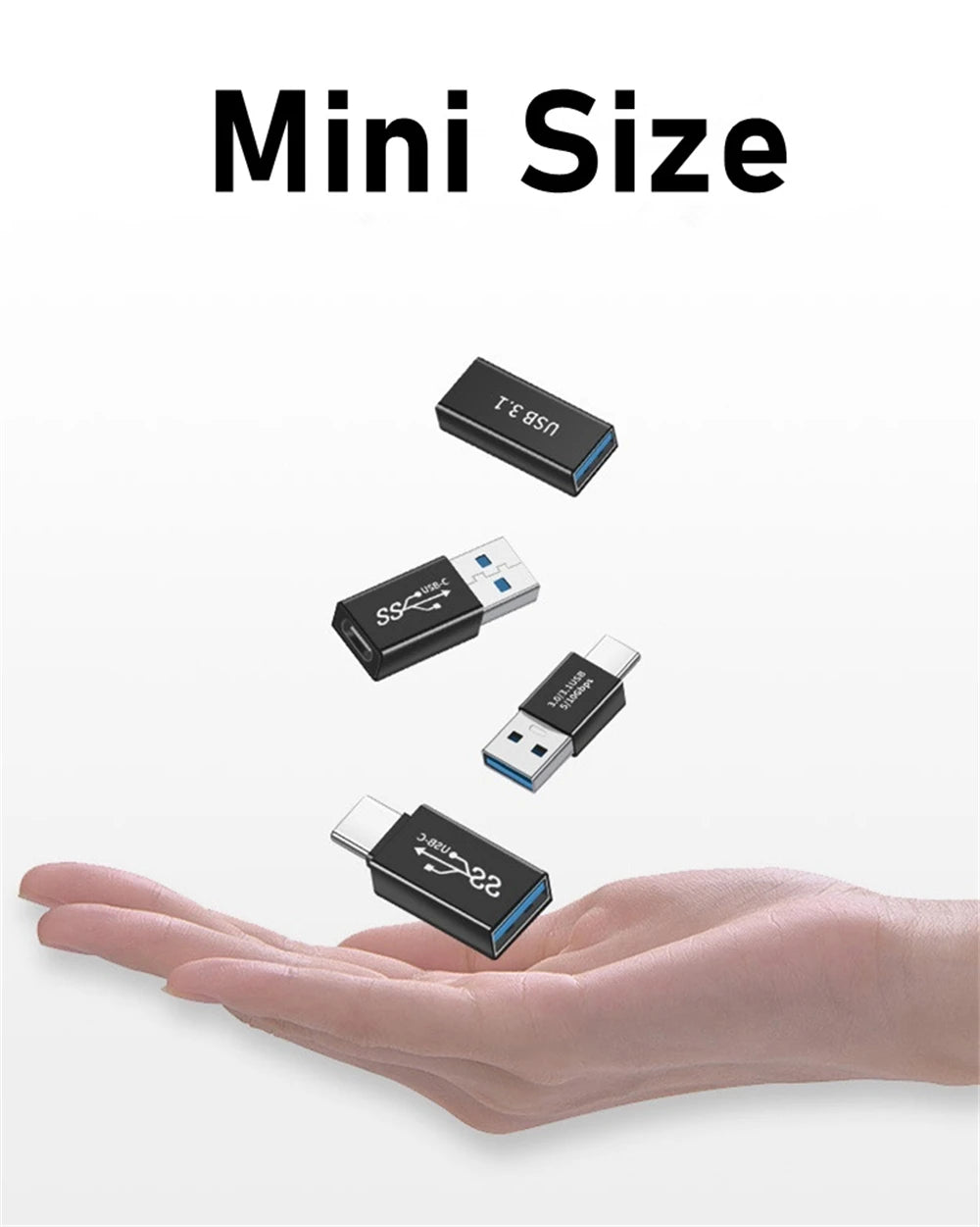 NNBILI Universal OTG Type C Adapter USB C Male to USB-A Male Female Converter for Macbook Huawei Samsung Note Ipad Connector