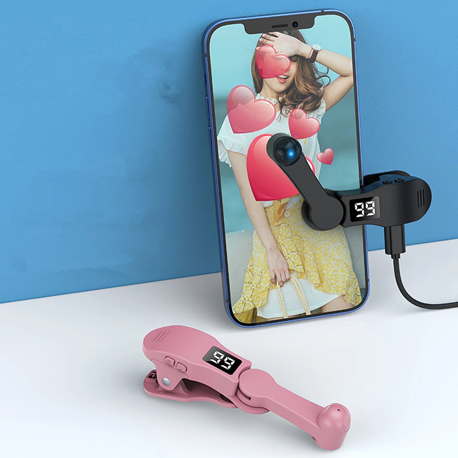 Auto Screen Clicker Tapper With Power Cable For Smart Phone Apps Video Live Streaming Gadget Fast Click Cell Phone Screen Tapper