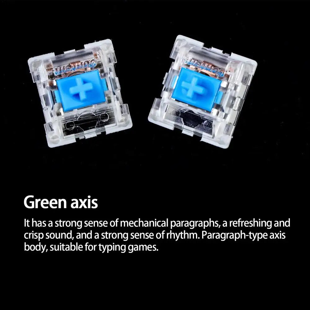 30Pcs Switch Mechanical Keyboard Switch 3Pin Clicky Linear Tactile Silent Switches RGB LED SMD Gaming for MX Switch