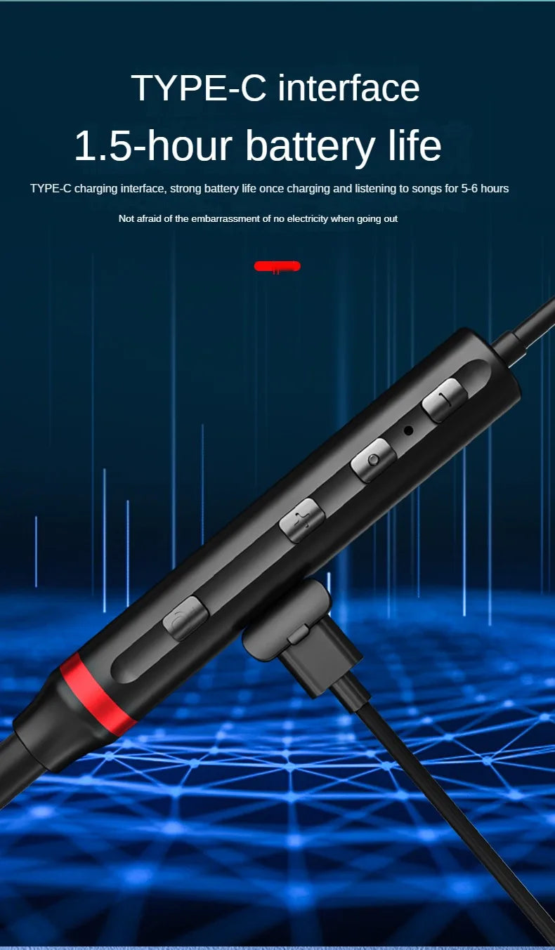 Lenovo Bluetooth Earphones HE05XII Wireless Earbuds Magnetic Neckband Earphone Waterproof Sport Headset Mic Noise Cancelling