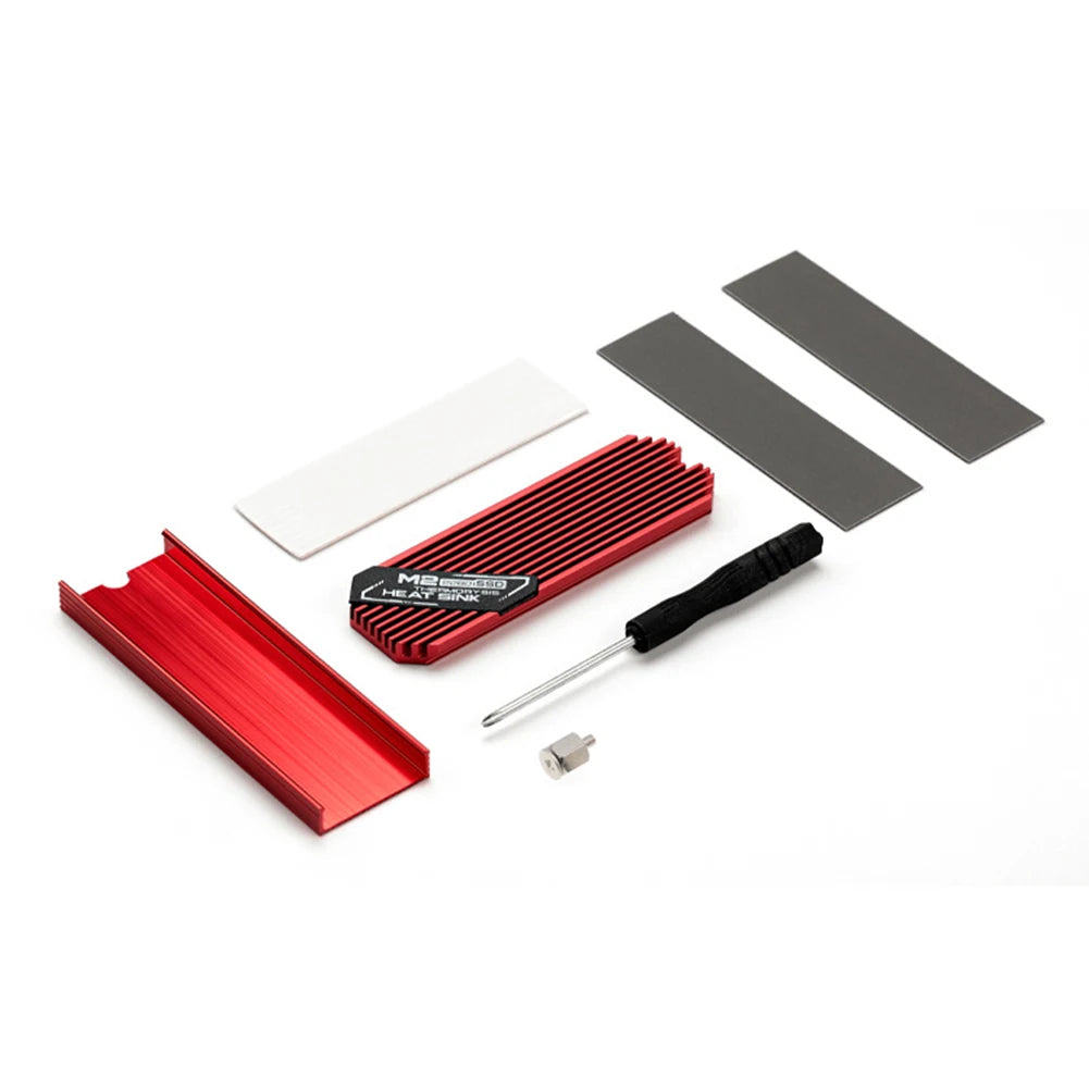 M.2 NVME 2280 Solid State Hard Disk Radiator Aluminum M.2 SSD Heat Sink M.2 SSD Cooler With Thermal Pad For PS5 Desktop PC