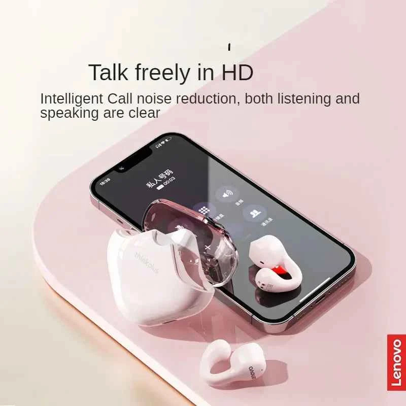 Lenovo XT61 Bluetooth 5.3 Earphones With Noise Reduction Earbuds Sports Gaming Touch Control Earhooks Waterproof HeadsetS