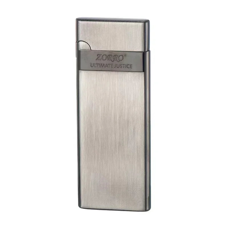 Zorro 636 Metal Ultra Thin Butane Gas Inflatable Grinding Wheel Lighter Holiday Gift Smoking Accessories Men's Small Tools Gift