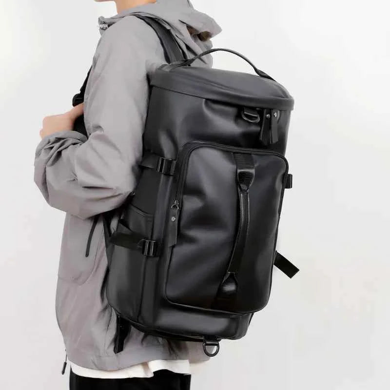 Travel backpack, large carry on bag with shoe compartment approved by the airline, 17 inch laptop backpack, business work fitnes