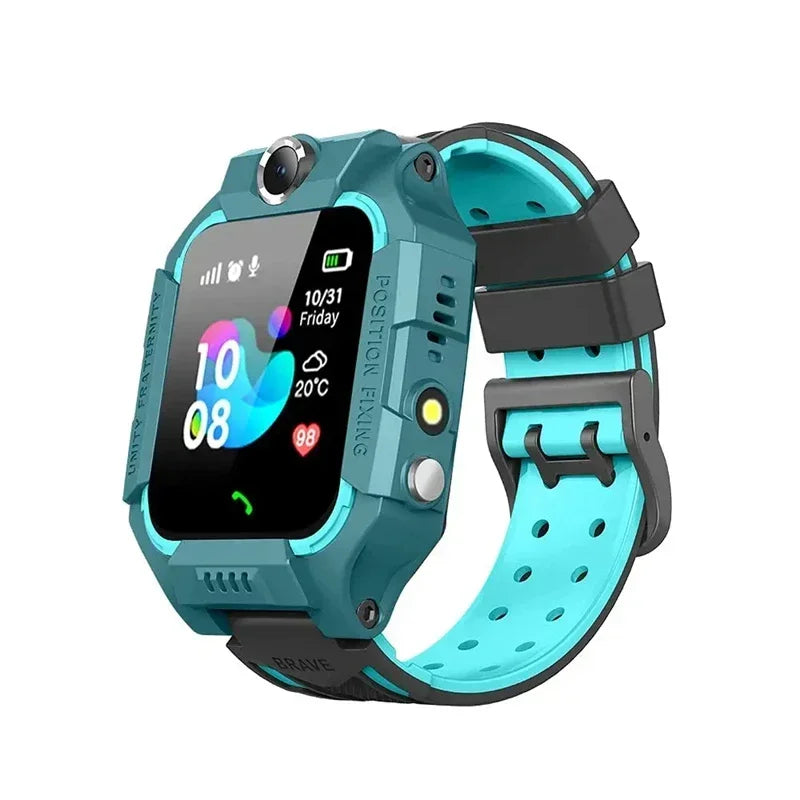 Lenovo Kids Smart Watch SOS GPS Location Sim Card Camera Heart Rate Monitoring Bluetooth Calling Waterproof Gift For Android