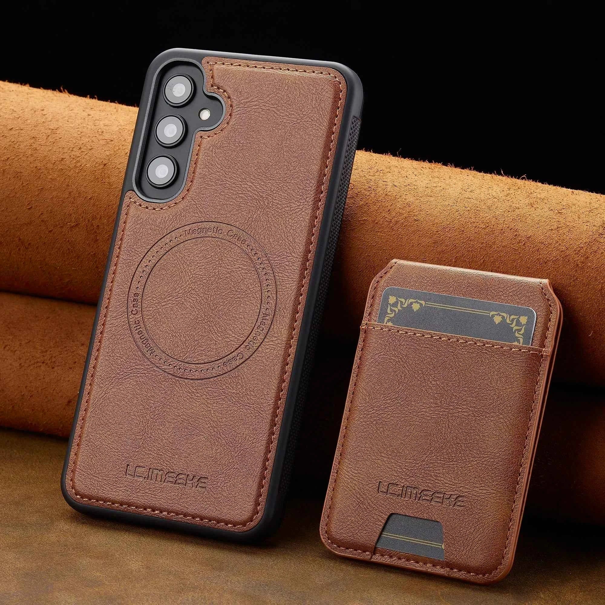 Detachable Leather Case For Samsung Galaxy S26 S25 Ultra S24 Plus S22 S21 FE A55 A35 A16 A36 A56 A15 A14 Card Wallet Phone Bag