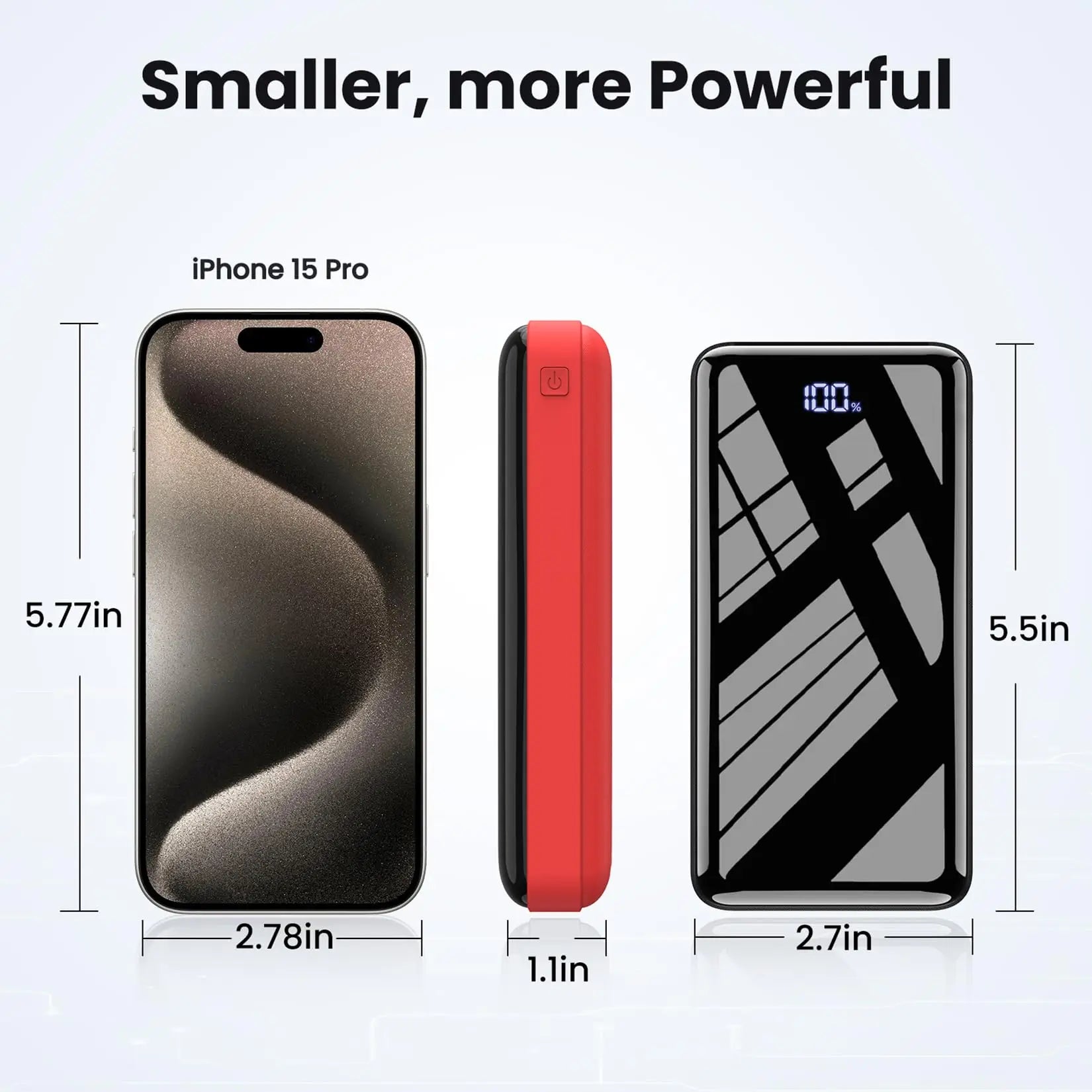 Portable Charger 30000mah Power Bank, USB-C (22.5W) Fast Charging Battery Pack Portable Phone Charger