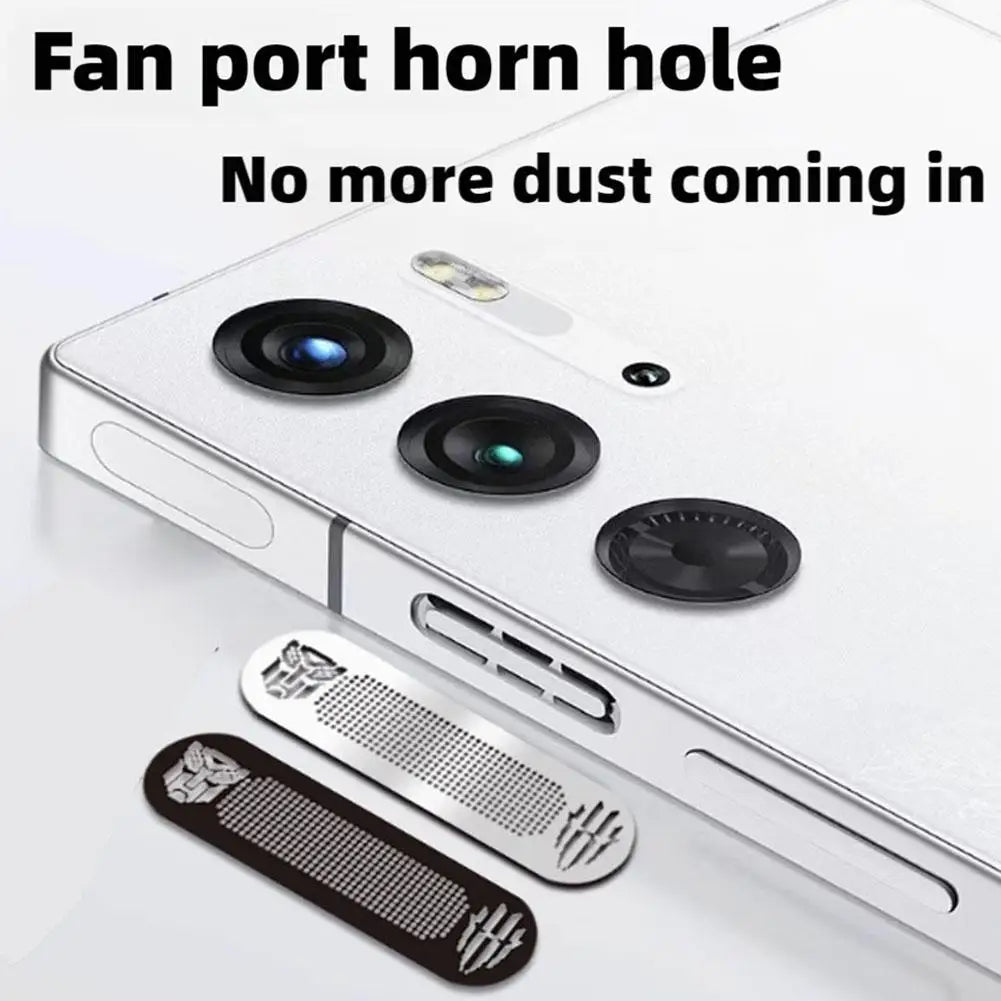 For Red Magic 10 Pro/10 Pro Plus Phone Dustproof Net Stickers Anti-Dust For RedMagic Earpiece Speaker Hole Metal Mesh Dust Cover