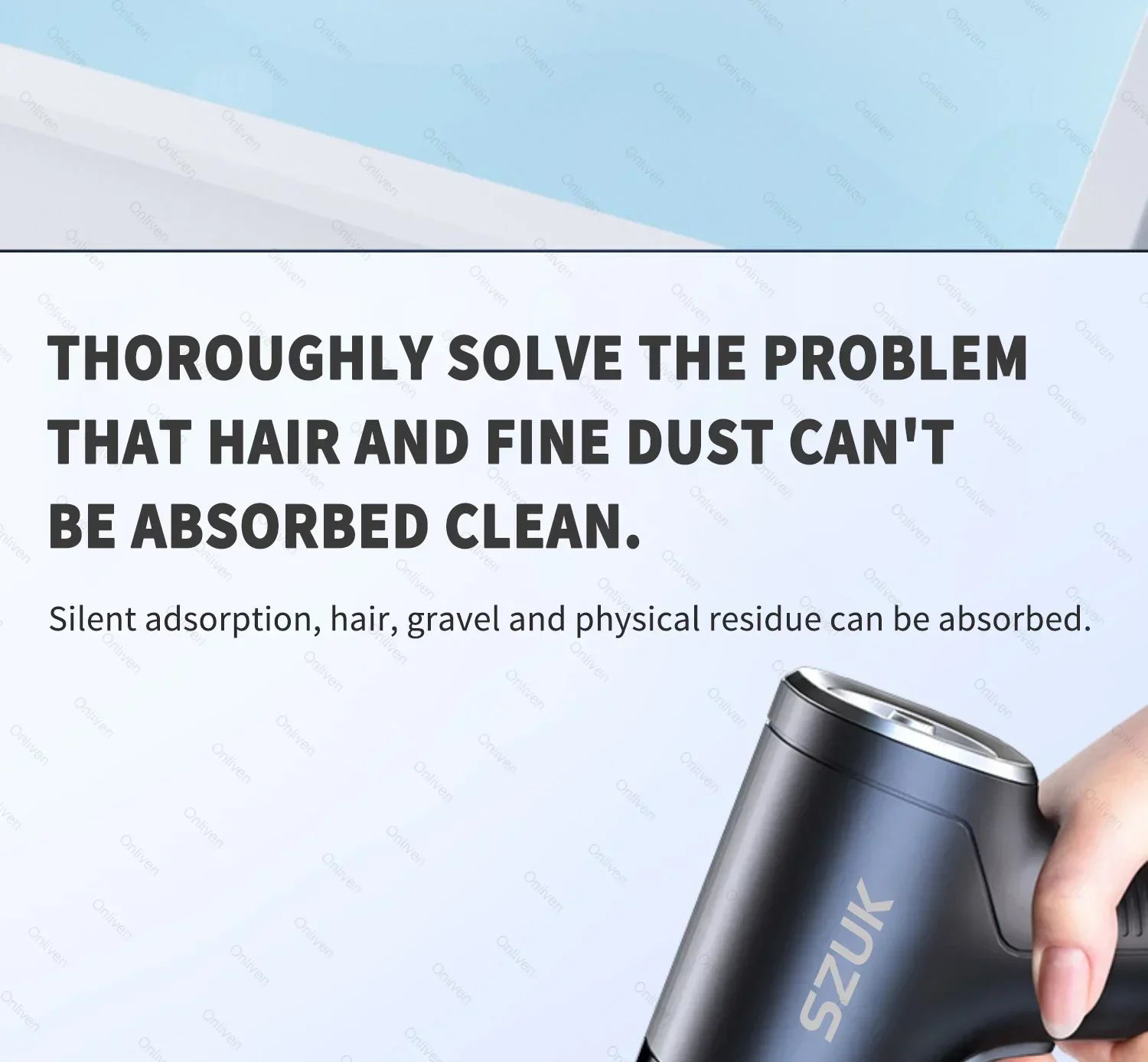 SZUK 17000PA Powerful Vacuum Cleaner Mini Cordless Portable Car Vacuum Cleaner for Home Appliance Handheld Blower Car Cleaner