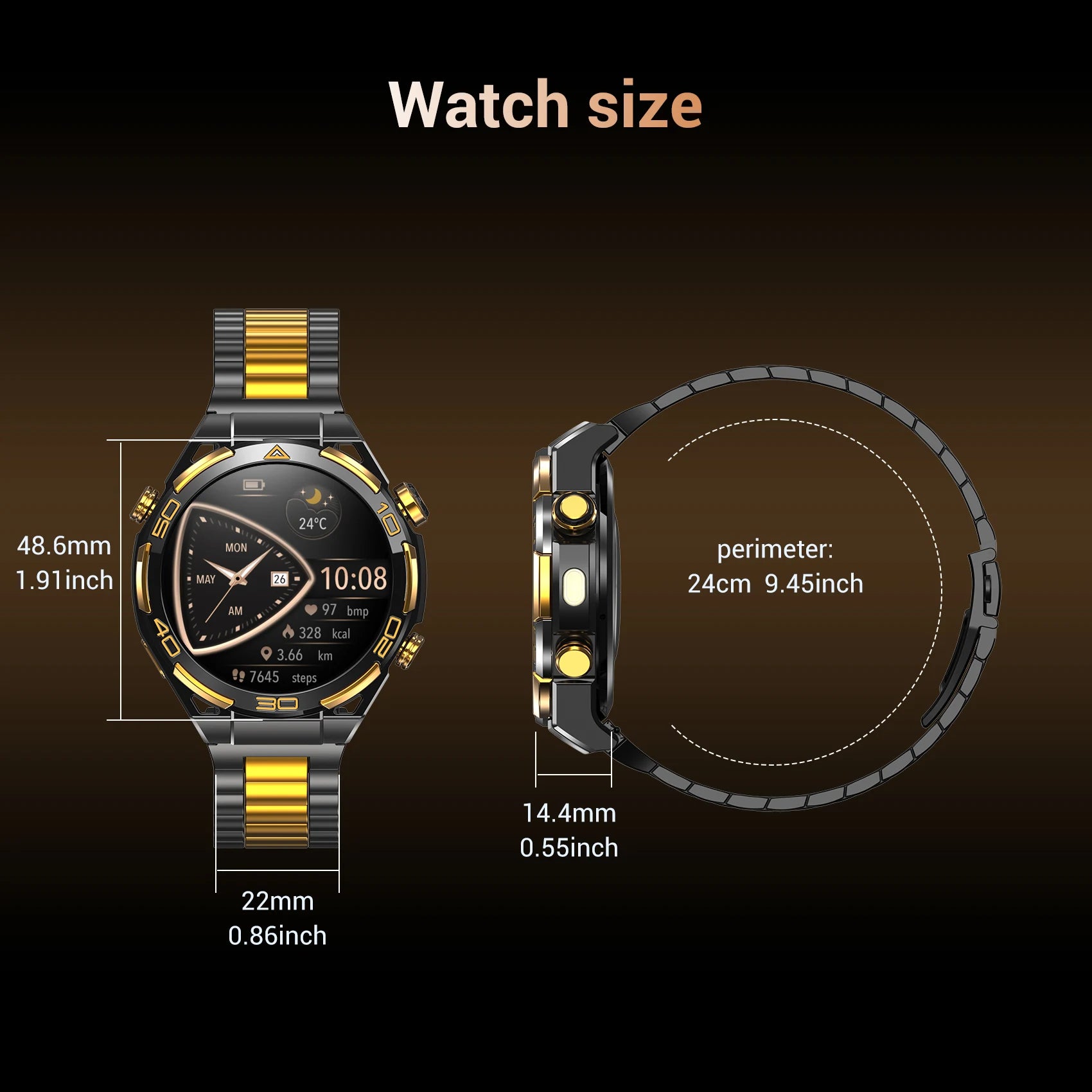 New Blackview W90 Pro GPS Smart Watch 1.43