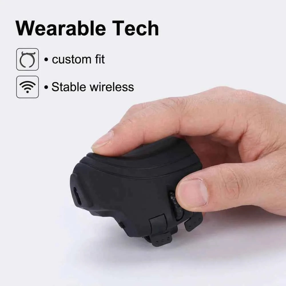 Finger Ring Mouse 1000DPI Easy Control High Efficiency Wireless Finger Ring Mouse Portable Rechargeable 2.4GHz for Office