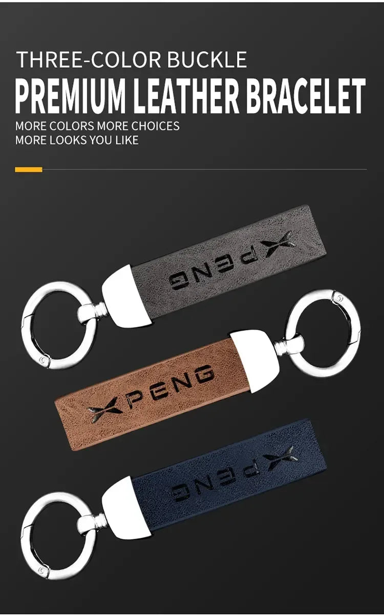 Metal Car Key Fob Cover Case Shell For Xpeng Xiaopeng P5 P7 G9 G3i Holder Interior Keychain Leather Accessories