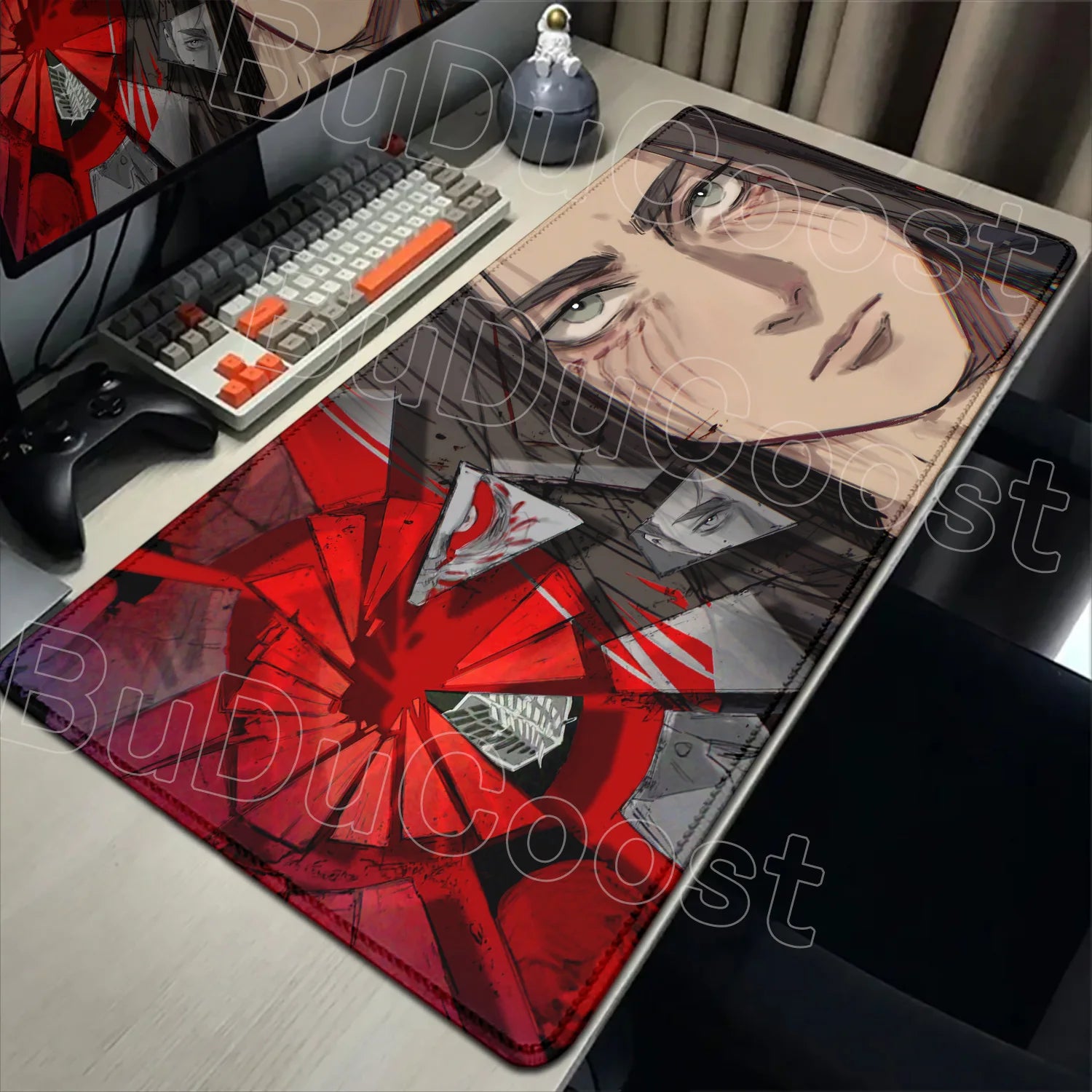 New Mousepad Anime Attack on Titan Mouse Pad Gaming Accessories PC Keyboard Large Rubber Non-slip Desk Mat Computer Table Carpet