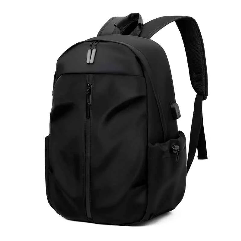 1 14 Inch Large Capacity Leisure Schoolbag Sports Simple Men And Women Universal Computer Backpack With Pendant