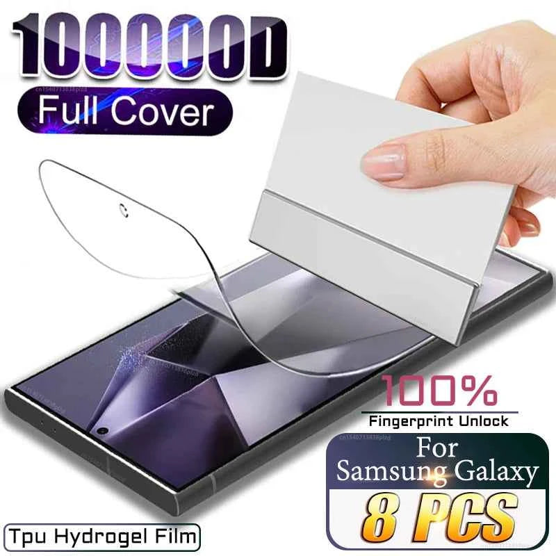 8Pcs TPU Hydrogel Film For Samsung Galaxy S26 S25 S24 S23 S22 Ultra Plus FE Screen Protector A57 A56 A37 A36 A26 A17 A26 A54 5G
