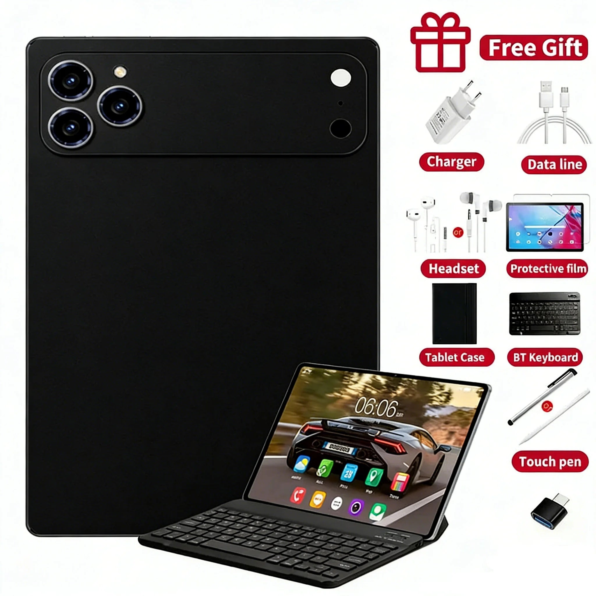2026 NEW Pad 17 Pro Max Tablet PC 11inch 24GB+2TB Tablets Android 16 Snapdragon8gen3 Tablette PC 20000mAh 5G Dual SIM Mini PC