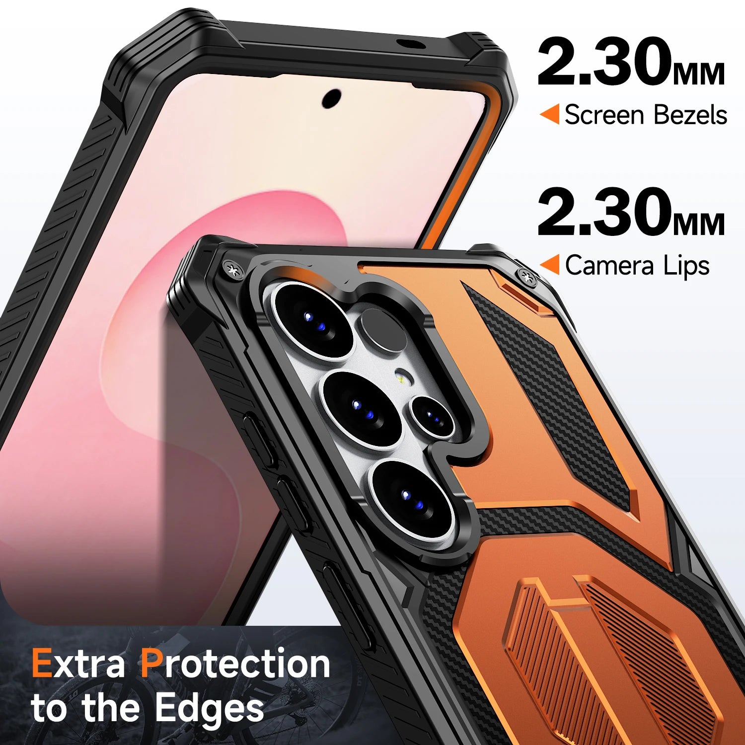 Armor Case For Samsung Galaxy S26 S25 S24 Ultra Plus 25 FE S24FE Coque For Magsafe Wireless Charging Magnetic Metal Stand Cover
