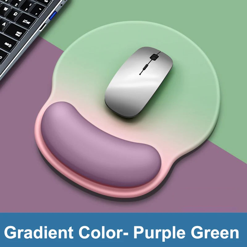 Gradient color mouse pad, comfortable wrist rest, non-slip mouse pad, soft mouse pad wrist rest - WinSupport Tech