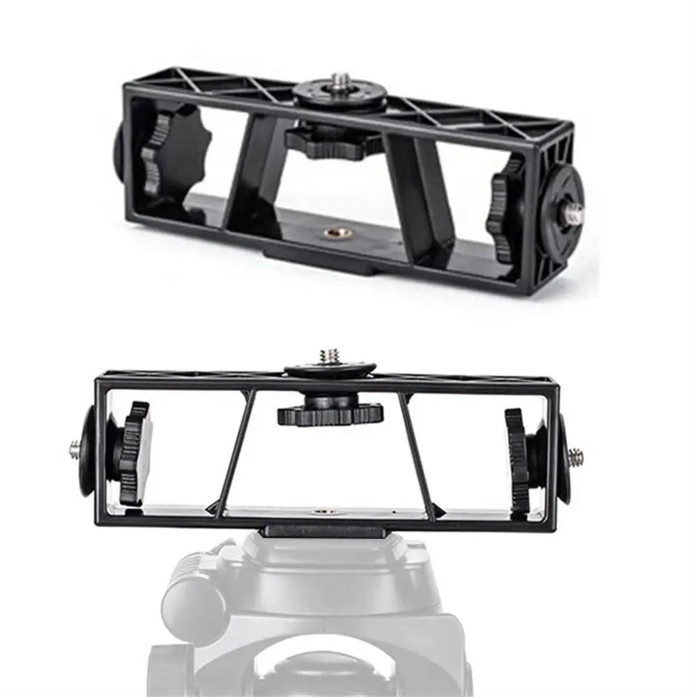3-Position Stand Clip Bracket Holder Mobile Phone Clamp Tripod 1/4