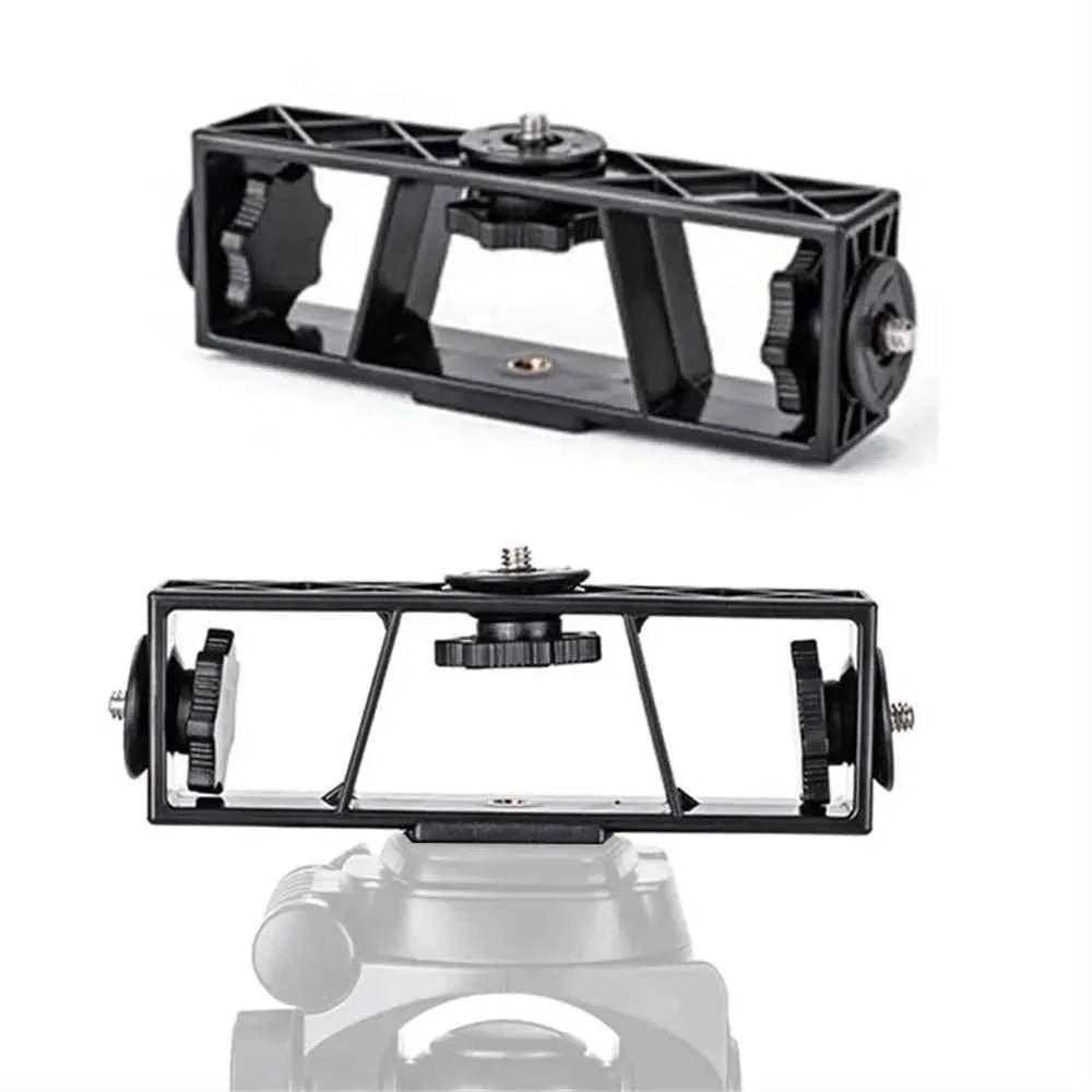 3-Position Stand Clip Bracket Holder Mobile Phone Clamp Tripod 1/4
