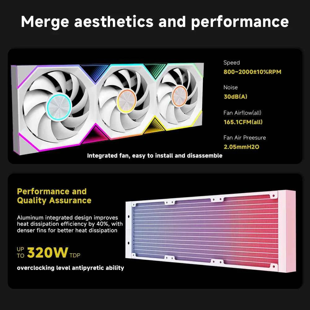 JUNGLE LEOPARD Pro Flow 360 Liquid CPU Cooler