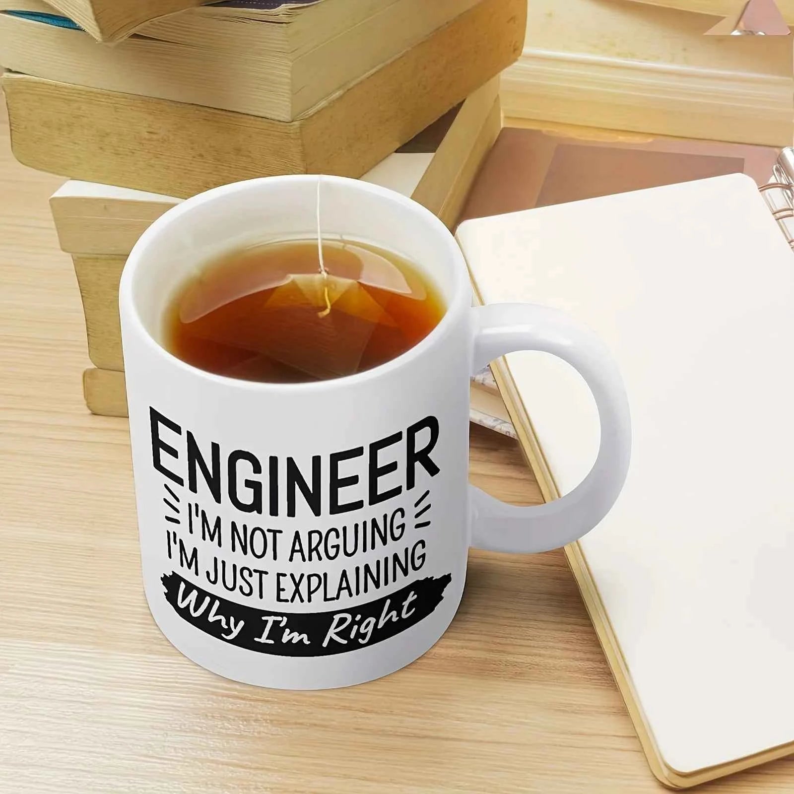 Engineer Funny Mug: 11 Oz Ceramic Water Cup, Perfect for Office, Family Life, Party, and as Birthday and Holiday Gifts