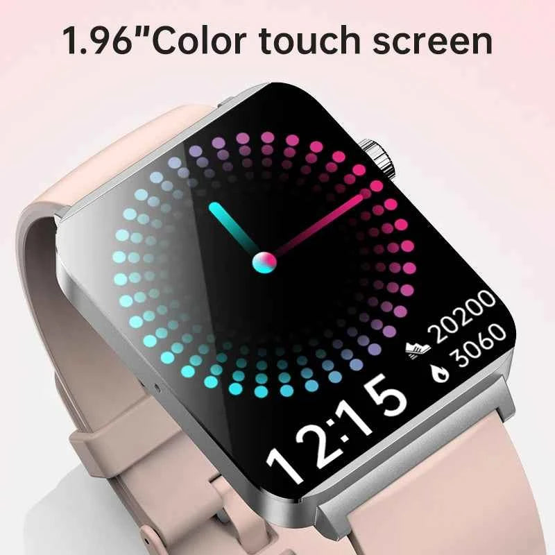 KS03 PRO Health Smart Watch For Men Women Bluetooth Calling Fitness Tracker Smartwatch E/C/G Test Outdoor 1.96