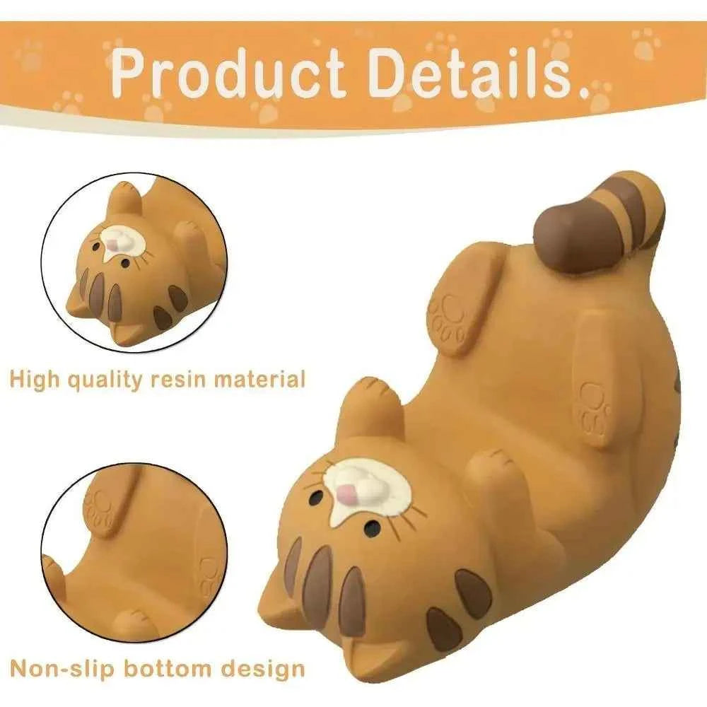 1pc Cat Phone Holder Cute Cartoon Resin Animal Cell Phone Stand Compatible with All Smartphones for Office Home Funny Gifts