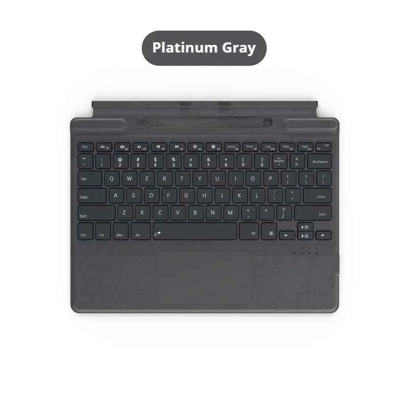 2025 New Color Microsoft Surface Pro 8/9/X/10/11 Bluetooth Magnetic Keyboard with Pen Slot,Touchpad and 7-color Backlit Keyboard