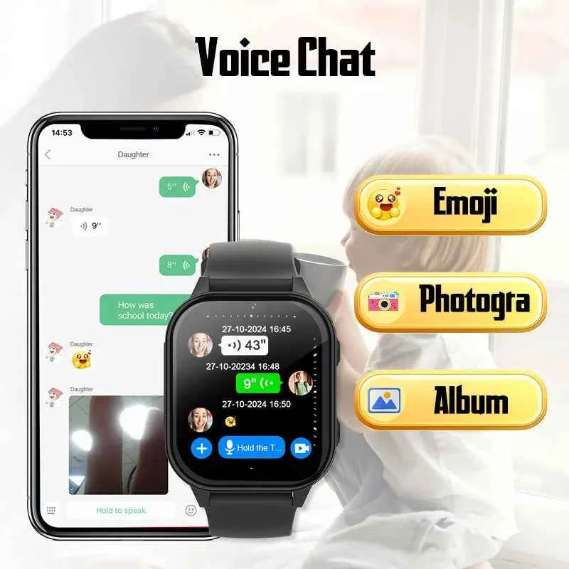 4G Smart Watch Kid SOS GPS WiFi Wristwatch Whatsapp KT19Pro MAX Android8.1 with Video Call Camera Monitor Children smartwatch