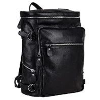 Vintage Crazy Horse Genuine Leather Backpack Men Bagpack Cowhide Hiking Backpack 17