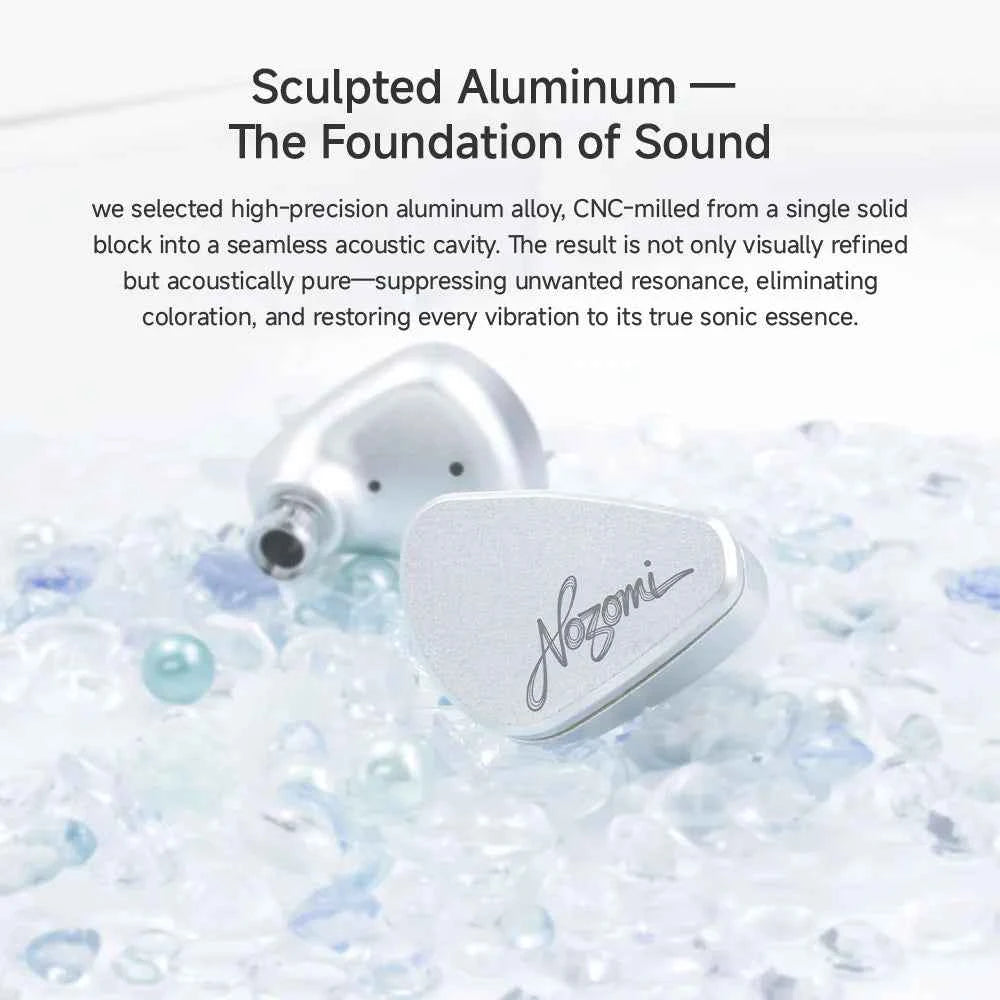 CVJ NOZOMI In-Ear Earphones 2DD+1PD New Planar 3 Unit HIFI Earbuds Interchangeable Panel Nozzle (Anime Collaboration)