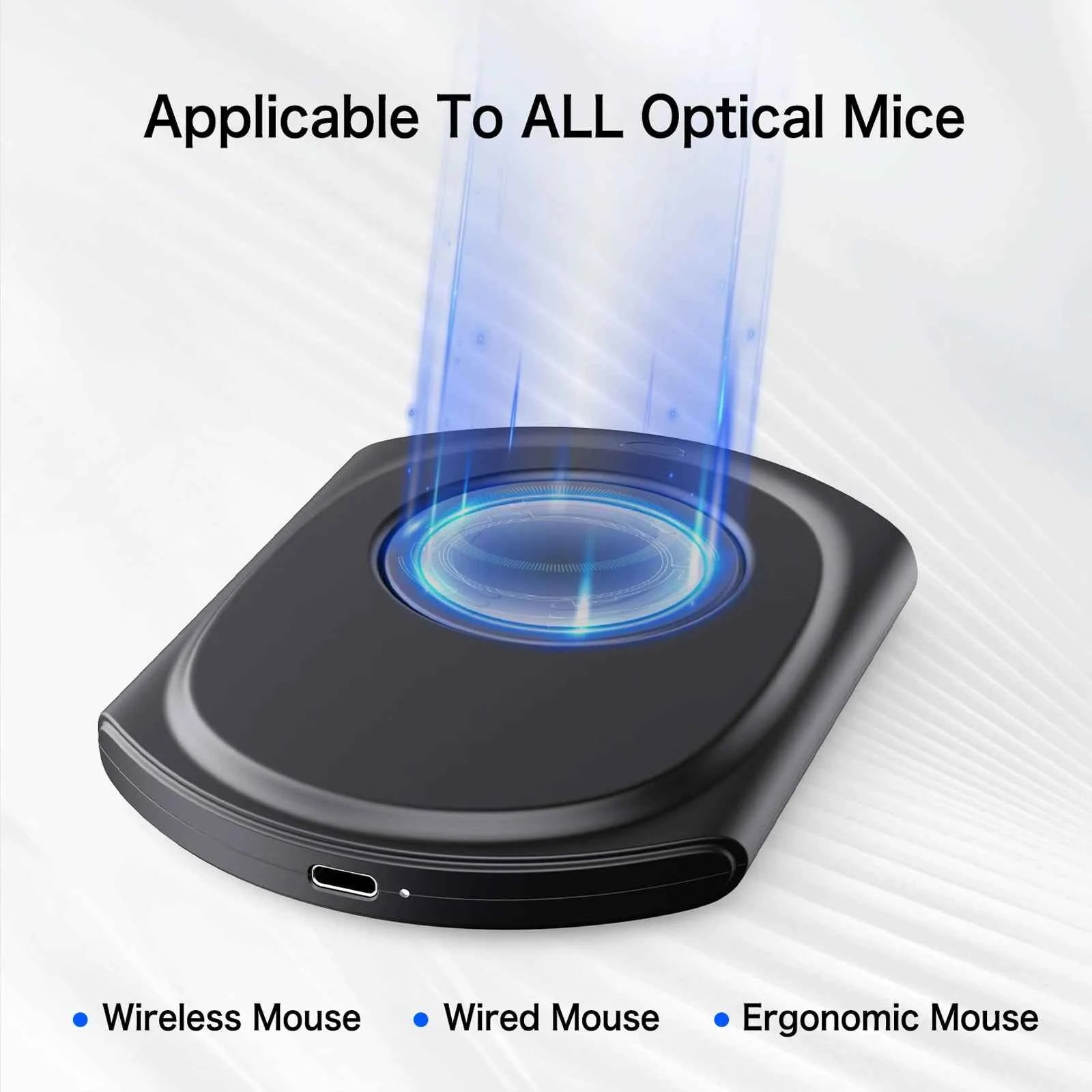 Mouse Jiggler, Ultra Slim, 20dB Noiseless, Undetectable Mouse Mover Simulates Realistic Movement, Driver Free Shaker