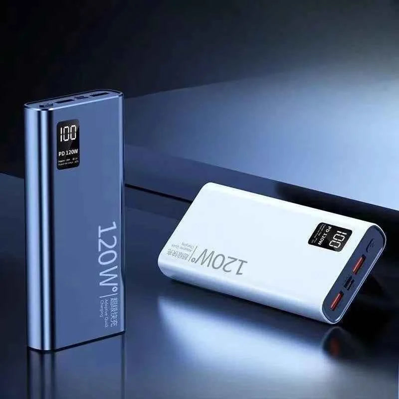 20000mAh 57000mAh Power Bank Digital Display Bidirectional Super Fast Charger External Battery for IPhone Android Fast Charging